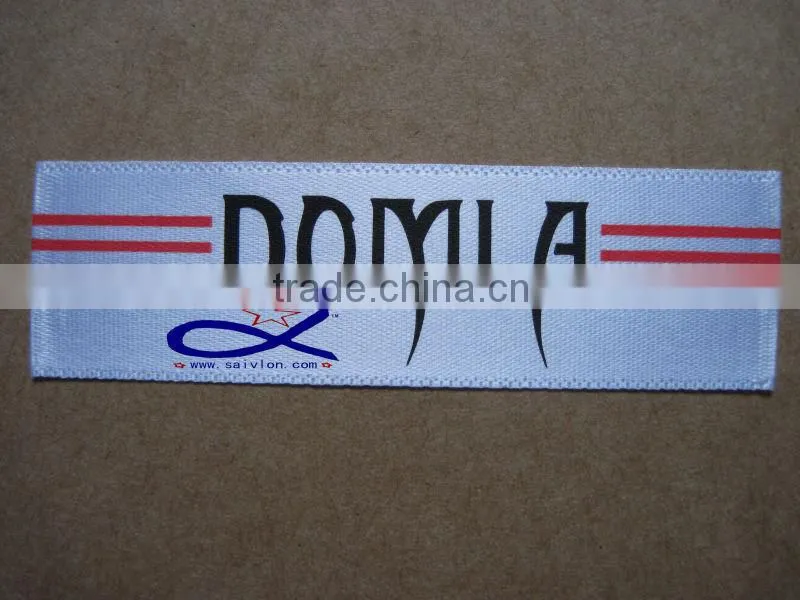 custom neoprene bag woven label