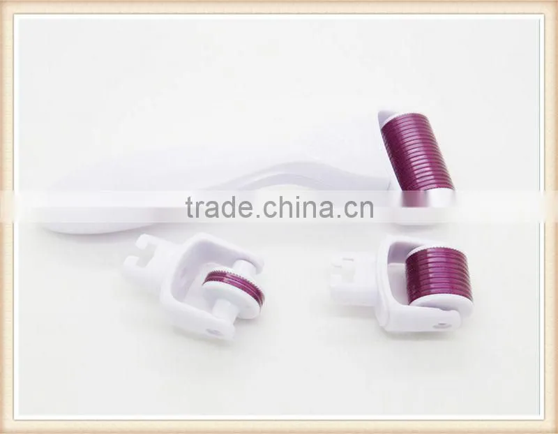 changeable heads 3 in 1 functions microneedle derma roller rolling system for skin care derma roller
