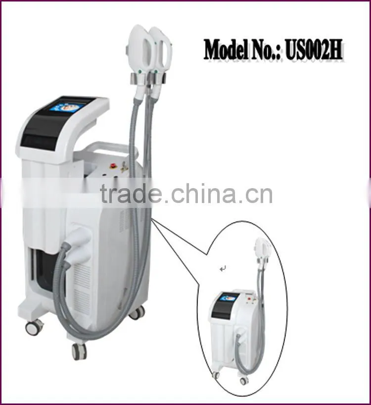 Upgradeable system beauty ipl+elight+rf+yag laser hair removal laser machine