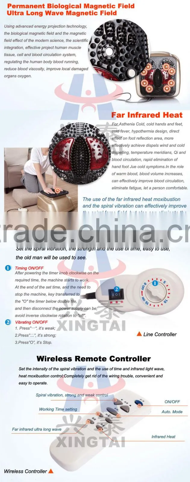 XT-8805-7 Body Vibrating Infrared Function Magnet Theatment Health Care Blood Circulation Beautify Leg and Foot Massage Machine