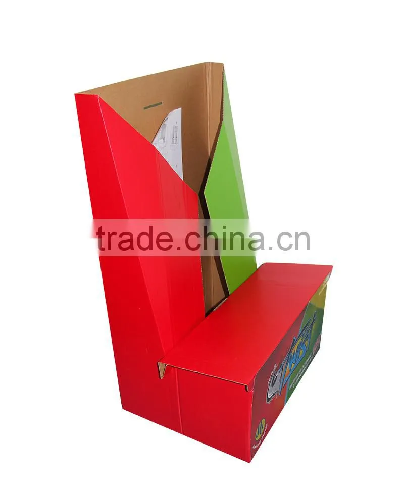 Display box with prongs for supermarket retailsale