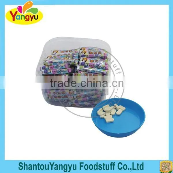 Halal rich milk flavor tablet candy roll candy