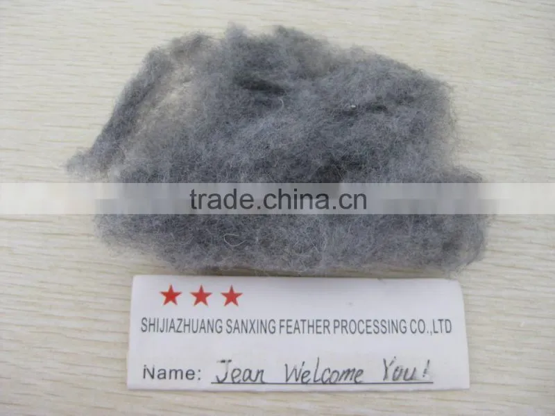 NEW!!! dyed grey sheep cashmere 19.5 & 40-50mm, dyed grey color