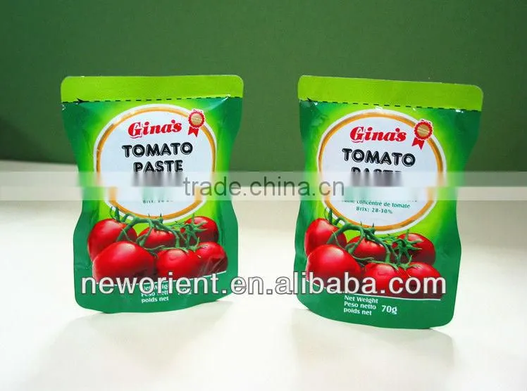 hot selling africa halal food red color natural tomato paste
