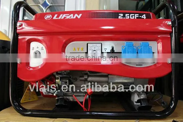 Portable LIFAN generator price , 2.5GF-4 LIFAN gasoline generator with battery, 2.8kva LIFAN Gasoline Generator key start