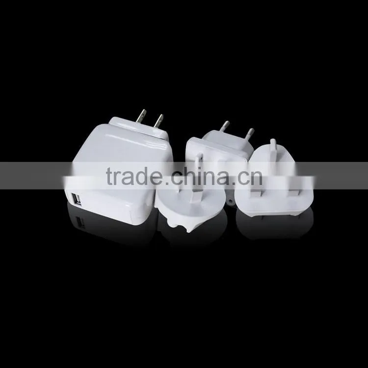 Qc 2.0 dual USB plug fast charging travel charger adapter