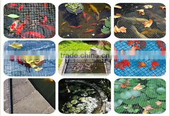 hdpe net/plastic covering net for ponds