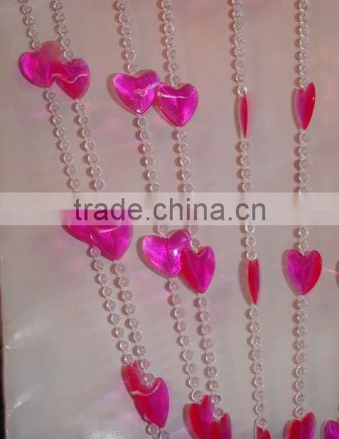 Plastic bead curtain