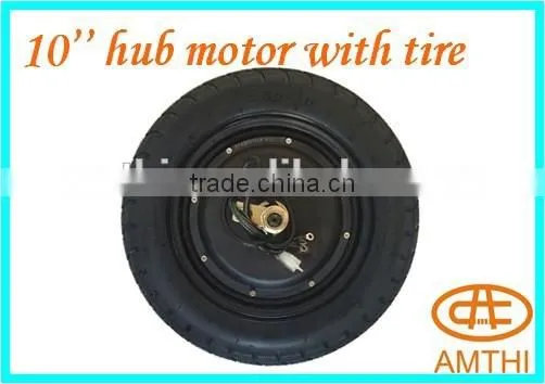 electric motorcycle motor, 10''hub motor with tyre,high power motorcycle motor