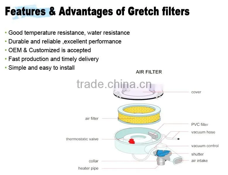 13780-65J00 auto performance air filter for Suzuki