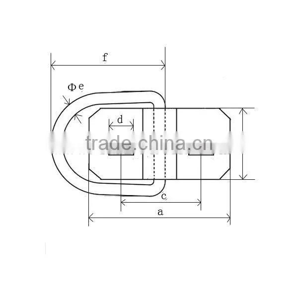 Surface Mount Bolt On Trailer D-Ring Tie Down