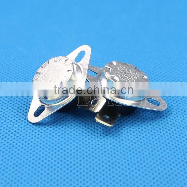 Temperature and Humidity Controller 10/15A 250VAC NO/NC 55~180 Degree KSD301-BF2 Flat Pins