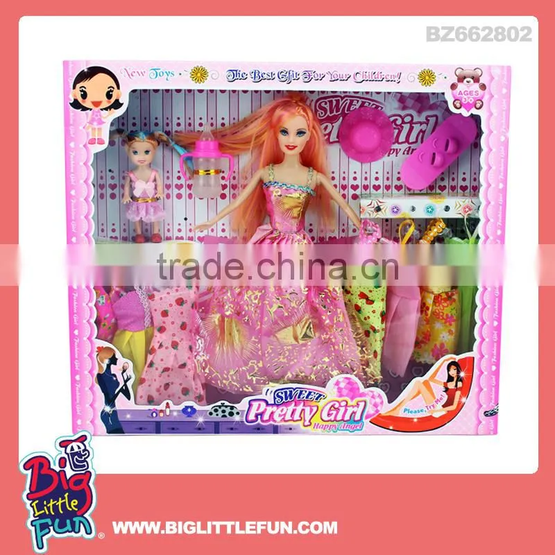11.5 inch solid loli dolls toy princess dress up games for girls
