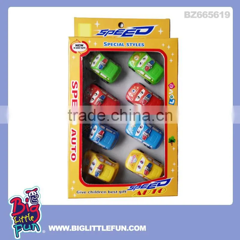 Pull back toy police mini car toy