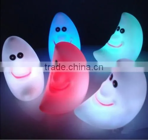romantic smily moon colorful table lamp little night light