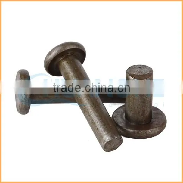 Factory supply best price galvanized flat head solid rivets