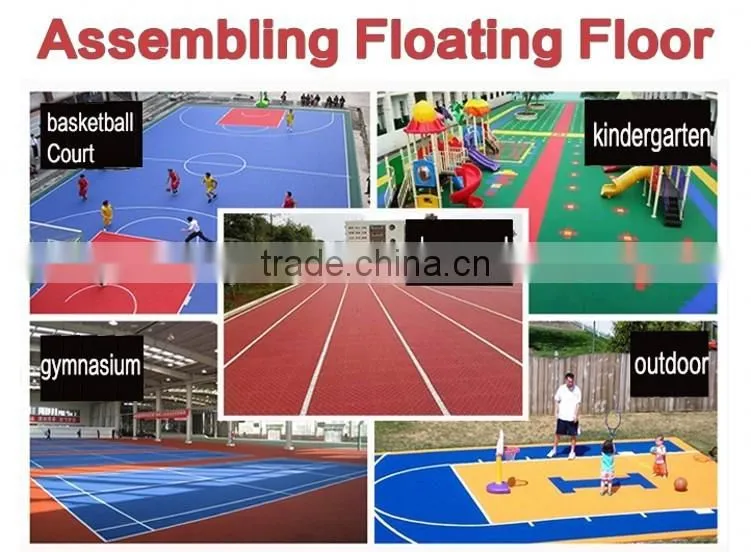 stylish interlocking sport flooring for playground, kindergarten