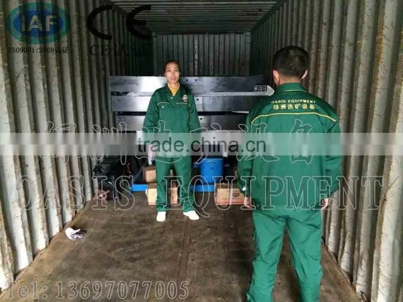 Tungsten Ore Concentration Machinery/ shaker table with separator gold