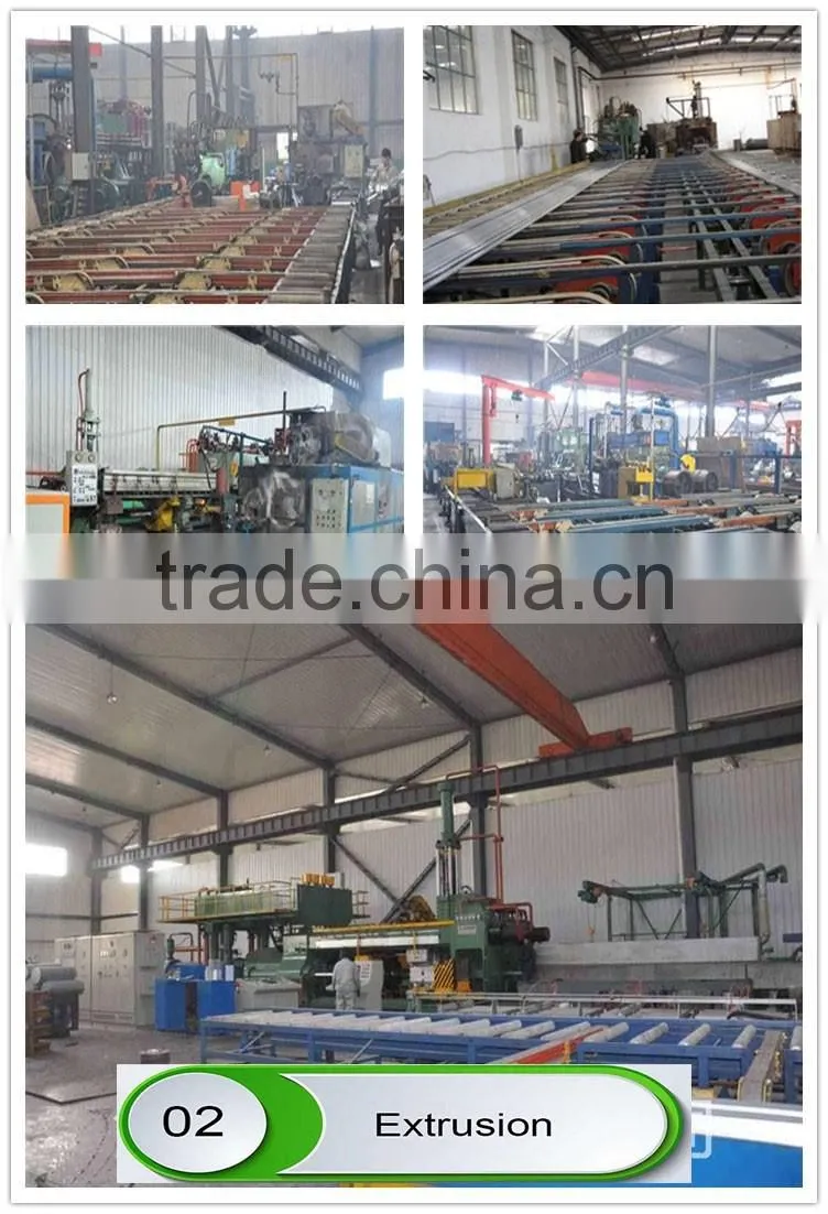 55 series windows aluminum profiles opened inward