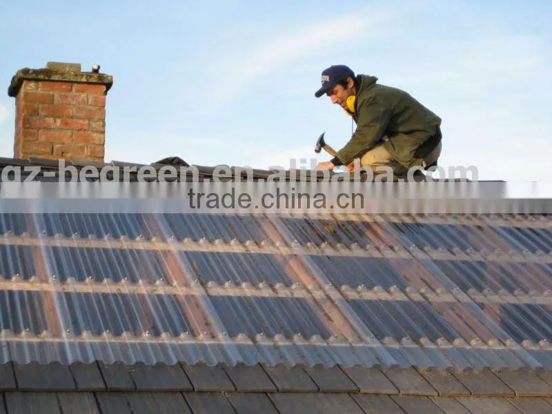 polycarbonate transparent corrugated roofing tile
