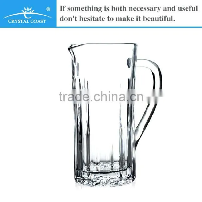wholesale large unique decorative water beer pitcher with handle