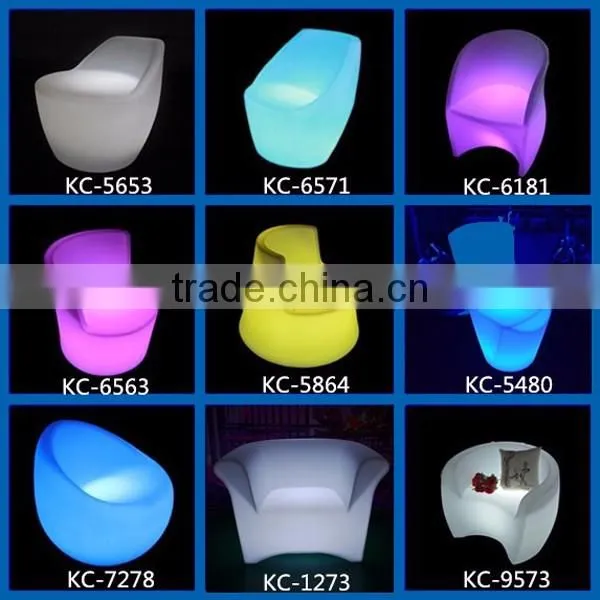 Modern Design Rechargeable LED Chair, Stools, Light Up Sofa