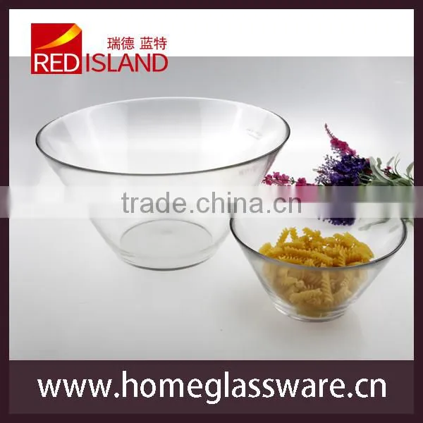 large crystal pressed clear glass punch bowl