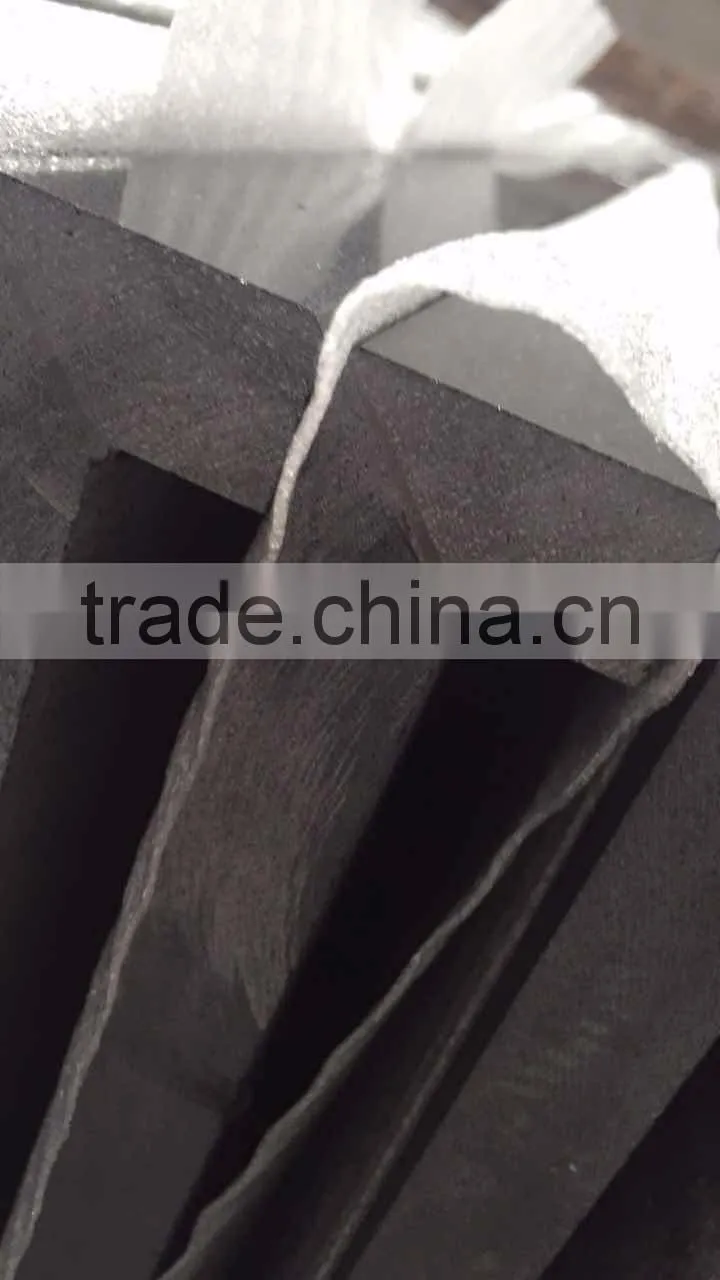 Artificial black quartz stone countertop