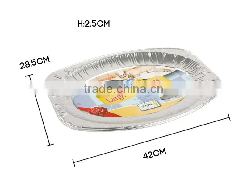 Foil Dishes Disposable Aluminum Foil Plates for Food
