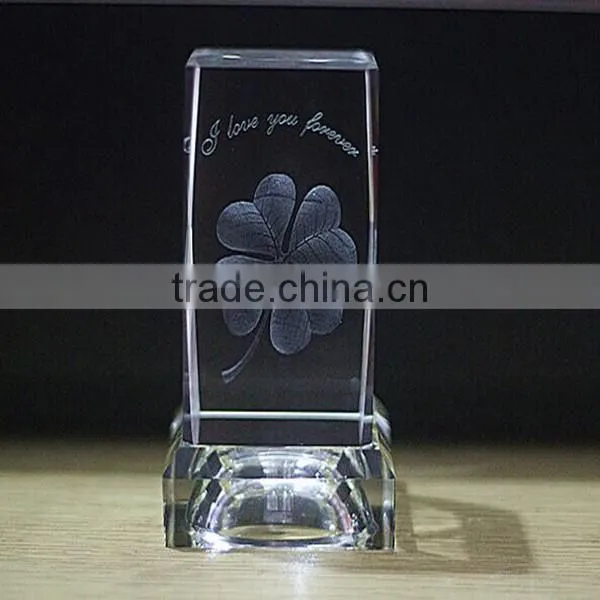 Lucky 3d rose flower wedding favors crystal wedding souvenirs