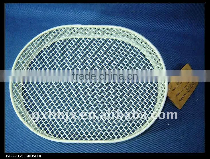 Creamywhite egg shaped storage fruit basket wire craft home decor