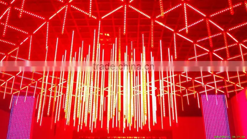 led meteor shower tube lighting for nightclub decor