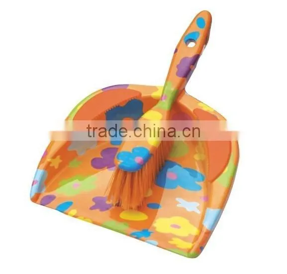 plastic folding broom and dustpan set