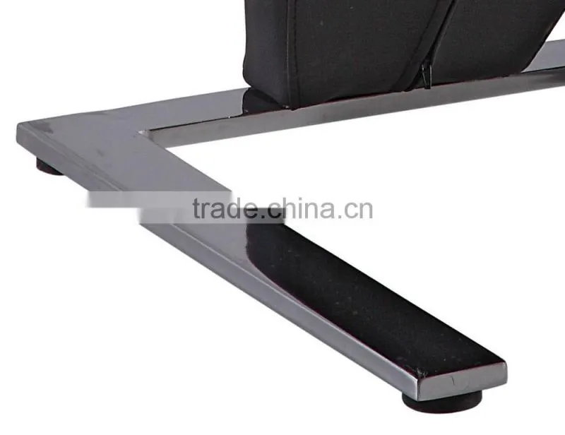 B2731 hot sale cheap black leather z shape dining chair