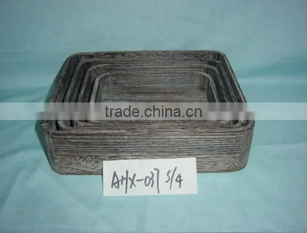 black small wooden tray food serving tray wholesale