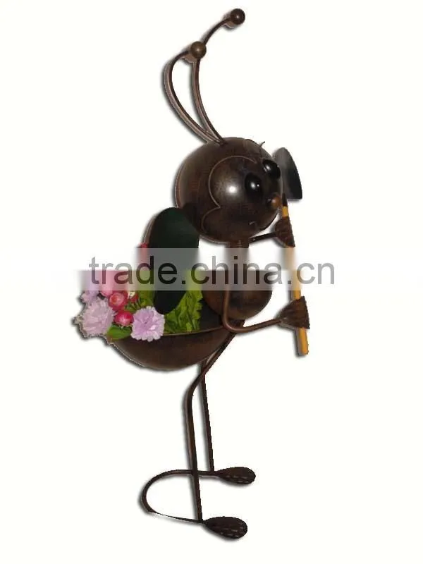 YS10133 garden decoration metal animal planter made in Xiamen with size 12.5*10*28.5"
