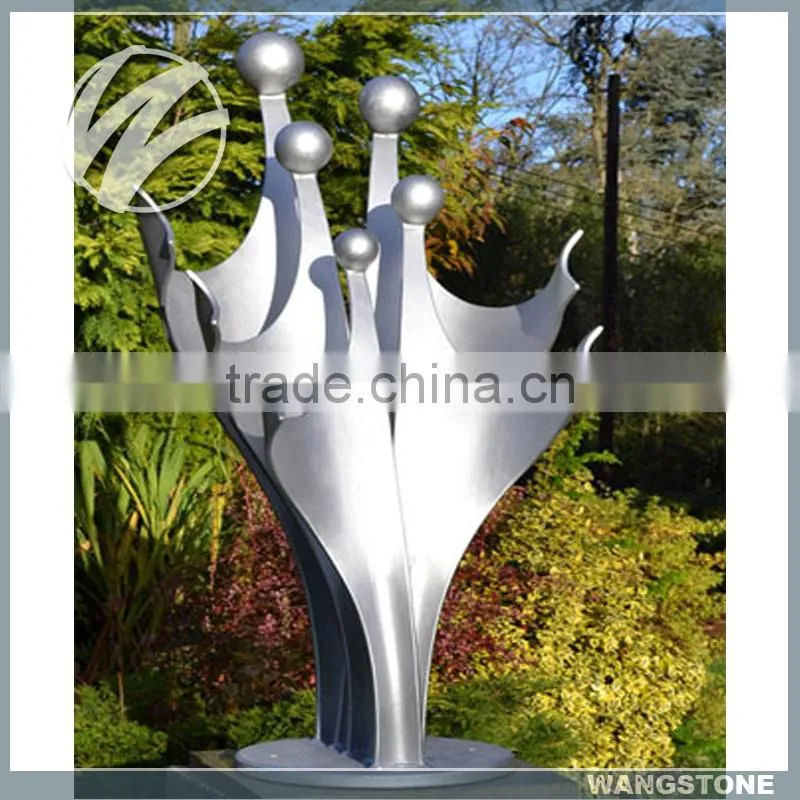 Abstract Modern Stainless Steel Painted Family Sculpture