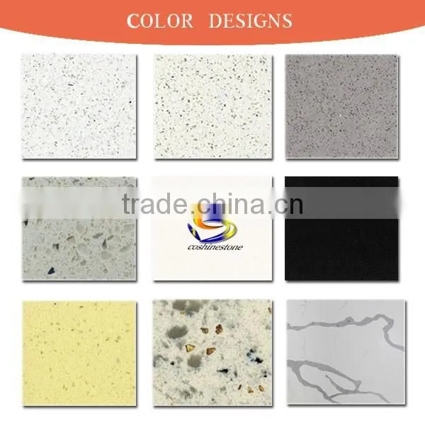 More popular hotel bathroom black color quartz vanity tops
