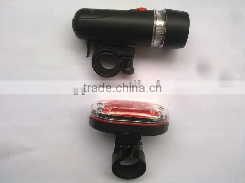 Multi-functional 5 super bright white led bike light set