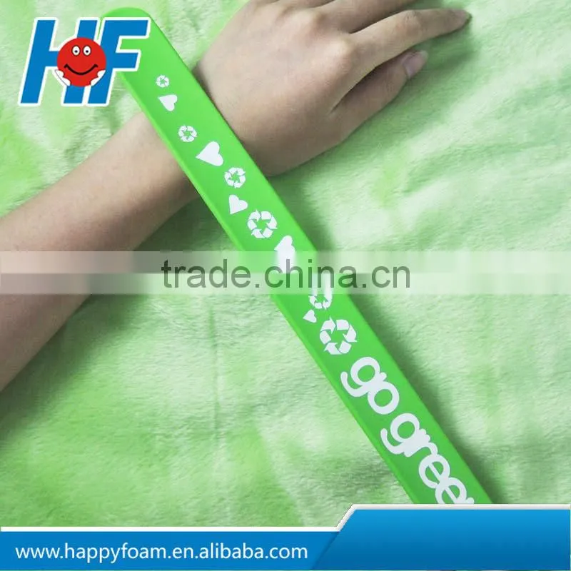 silicone slap bracelet