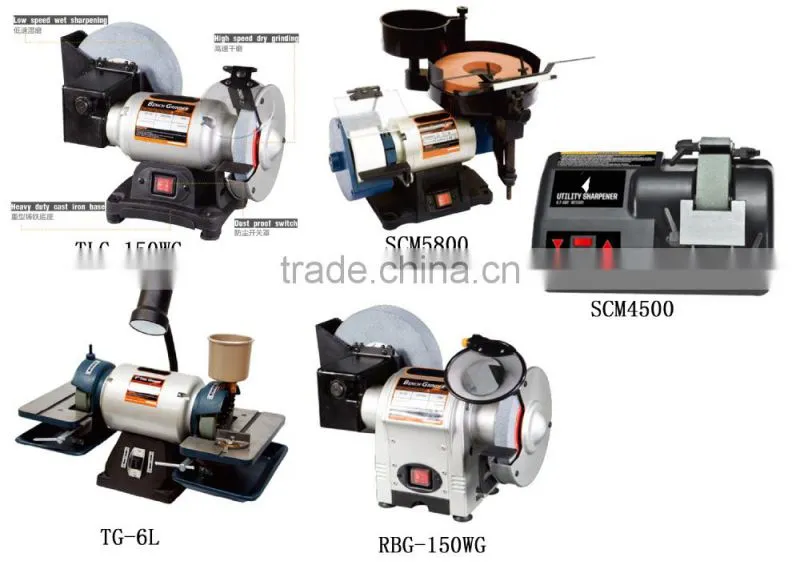RBG-150WG CE Certification 150 x 200mm Wet Dry Grinder / Blade grinder Sharpener