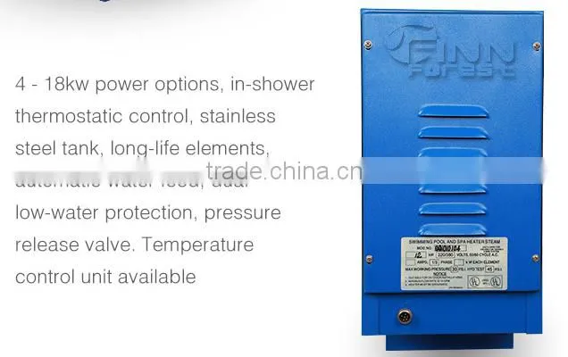 2015 hot sale HARIYA 18kw Steam generator suitable for 3m^3 space
