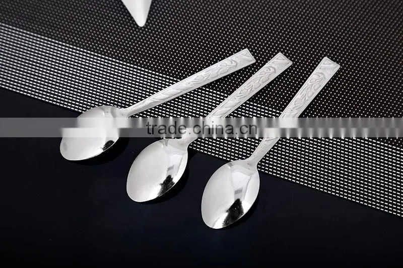 Natural color measuring spoon Stainless Steel Hotel Cutlery