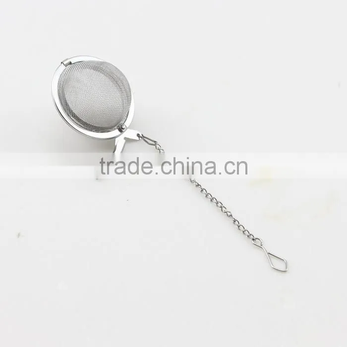 Silver Tone Mesh Tea Ball Infuser For Loose Tea Leaves