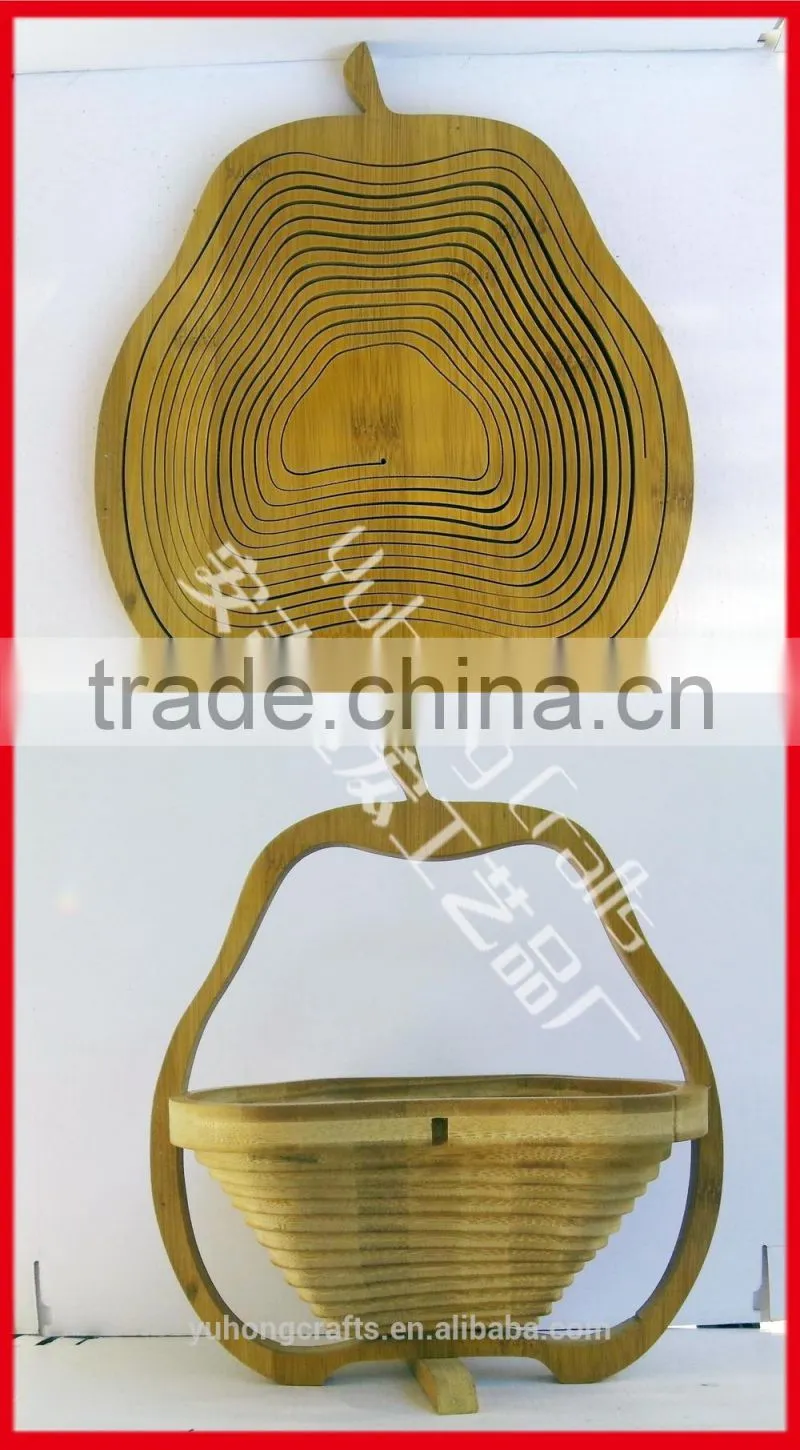 Handmade storage Bamboo Basket With Handle