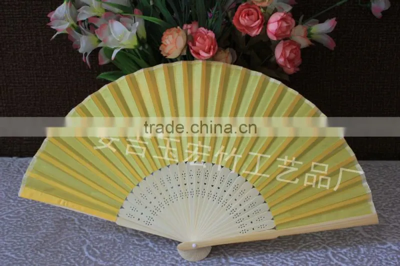 Colorful bamboo Japanese fan