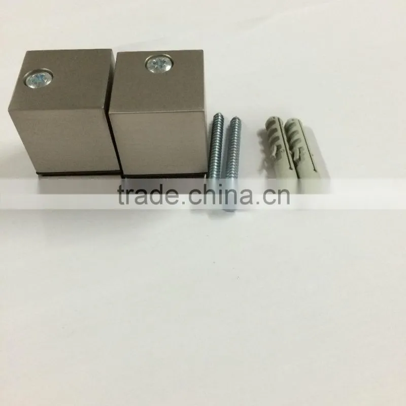 Factory supply zinc alloy square glass clamp, glass clip