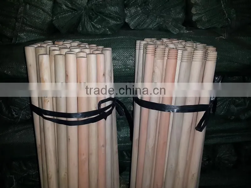 Mexico screw natural wooden broom stick