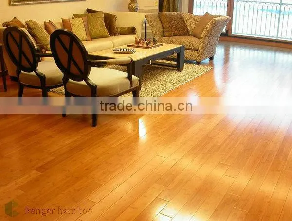Natural Environmental Kanger Solid White Bamboo Flooring for indoor decoration