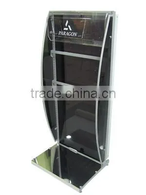 unique slotted pipe acrylic black board golf club display rack
